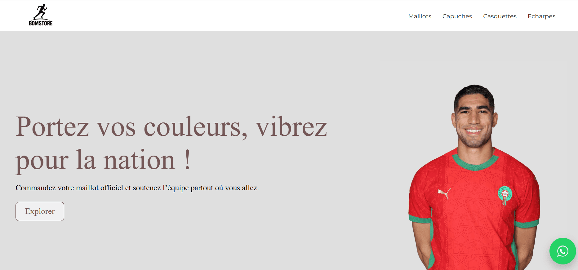 Aperçu du projet Site e-commerce avec paiement à la livraison réalisé par Soufiane Boutatss